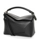 Loewe Puzzle Medium Borsa Replica Nero Classico Vitello qualità specchio Replica Perfette Loewe Puzzle Medium Borsa 1:1 Nero Classico Vitello imitazioni