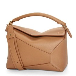 Loewe Puzzle Medium Borse Toffee Grained Calfskin