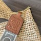 Loewe Slit Tote replica Raffia e Vitello qualità specchio Replica Perfette Loewe Slit Tote Raffia e Vitello imitazioni