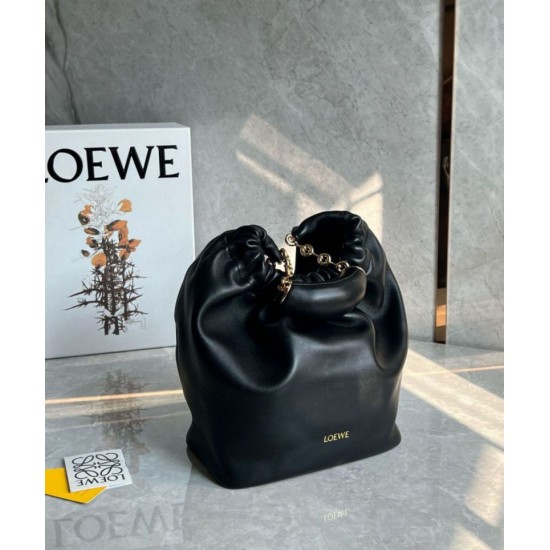 Loewe Piccolo Squeeze Borsa Nero Nappa Agnello Replica Replica Perfette Loewe Piccolo Squeeze Borsa Nero Nappa Agnello imitazioni