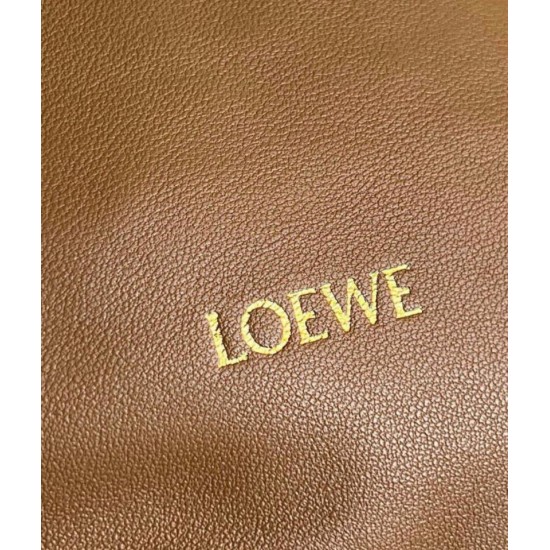 Loewe Medium Squeeze Borse Firmate Replica Marrone Nappa Agnello qualità specchio Replica Perfette Loewe Medium Squeeze Borse Firmate Marrone Nappa Agnello imitazioni