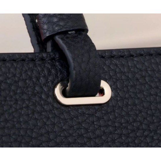 Replica fedele Valentino Piccolo Rockstud Tote Nero Grained Calfskin Riproduzione Fedele fedele Valentino Piccolo Rockstud Tote Nero Grained Calfskin imitazioni