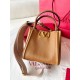 Replica Perfette Valentino Alltime Piccolo Borsa Marrone vitello granata imitazioni