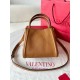 Replica Perfette Valentino Alltime Piccolo Borsa Marrone vitello granata imitazioni