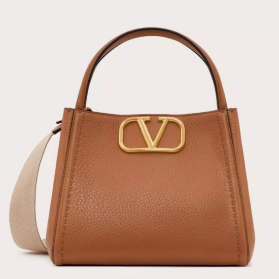 Replica Perfette Valentino Alltime Piccolo Borsa Marrone vitello granata imitazioni