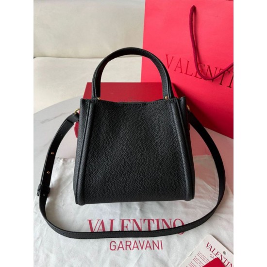 fedele Valentino Alltime Piccolo Borsa Nero vitello granata Replica Replica Perfette fedele Valentino Alltime Piccolo Borsa Nero vitello granata imitazioni