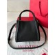 fedele Valentino Alltime Piccolo Borsa Nero vitello granata Replica Replica Perfette fedele Valentino Alltime Piccolo Borsa Nero vitello granata imitazioni