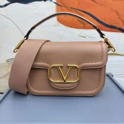 Valentino Alltime Borse a tracolla Beige Granulato Replica Replica Perfette Valentino Alltime Borse a tracolla Beige Granulato imitazioni