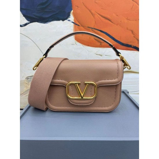 Valentino Alltime Borse a tracolla Beige Granulato Replica Replica Perfette Valentino Alltime Borse a tracolla Beige Granulato imitazioni