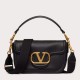 Valentino Alltime Borse Replica Alta Qualità a tracolla Nera Granulata qualità specchio Replica Perfette Valentino Alltime Borse Alta Qualità a tracolla Nera Granulata imitazioni