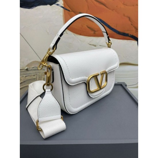 Valentino Alltime Borse a tracolla Bianco Granulate Replica Replica Perfette Valentino Alltime Borse a tracolla Bianco Granulate imitazioni