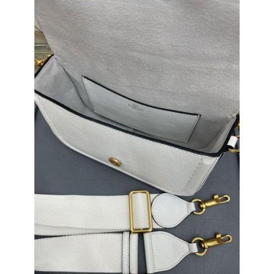 Valentino Alltime Borse a tracolla Bianco Granulate Replica Replica Perfette Valentino Alltime Borse a tracolla Bianco Granulate imitazioni