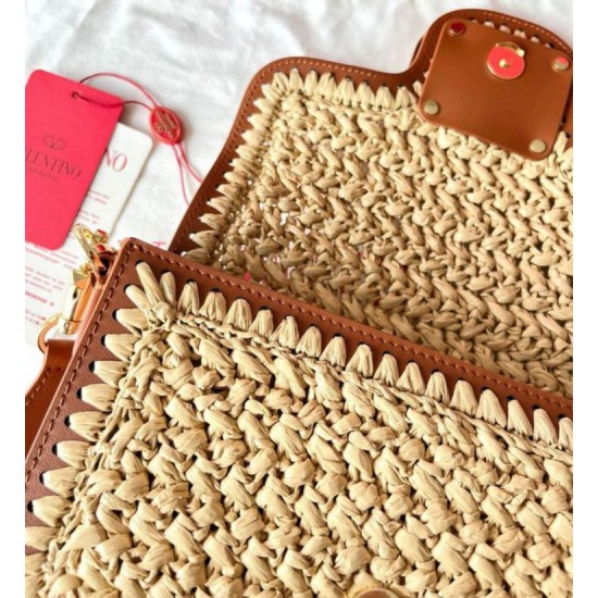 fedele Valentino Alltime Borse a tracolla Raffia naturale Replica Replica Perfette fedele Valentino Alltime Borse a tracolla Raffia naturale imitazioni