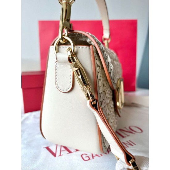 Replica Perfette Valentino Alltime Borse a tracolla Bianco Raffia imitazioni