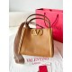 Replica Perfette Valentino Alltime Medium Borsa Marrone vitello granata imitazioni
