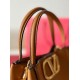 Replica Perfette Valentino Alltime Medium Borsa Marrone vitello granata imitazioni