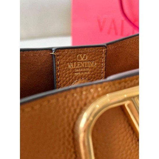 Replica Perfette Valentino Alltime Medium Borsa Marrone vitello granata imitazioni