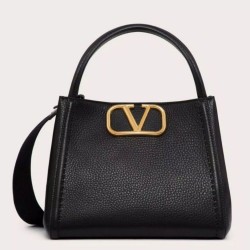 Replica Perfette Valentino Alltime Medium Borsa Nero vitello granata imitazioni