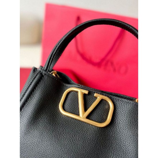 Valentino Alltime Medium Borsa Nero vitello granata Replica Replica Perfette Valentino Alltime Medium Borsa Nero vitello granata imitazioni