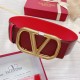 Valentino VLogo Reversible Belt 70mm Burgundy and Rosso Calfskin Replica Replica Perfette Valentino VLogo Reversible Belt 70mm Burgundy and Rosso Calfskin imitazioni