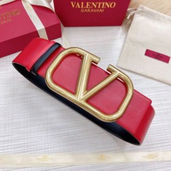 Valentino VLogo Cintura reversibile 70mm vitello nera e rossa Replica Replica Perfette Valentino VLogo Cintura reversibile 70mm vitello nera e rossa imitazioni
