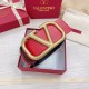 Valentino VLogo Cintura reversibile 70mm vitello nera e rossa Replica Replica Perfette Valentino VLogo Cintura reversibile 70mm vitello nera e rossa imitazioni