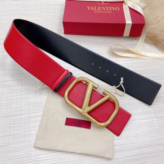 Valentino VLogo Cintura reversibile 70mm vitello nera e rossa Replica Replica Perfette Valentino VLogo Cintura reversibile 70mm vitello nera e rossa imitazioni
