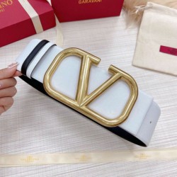 replica Valentino VLogo Cintura reversibile 70mm vitello bianca e nera qualità specchio Replica Perfette Valentino VLogo Cintura reversibile 70mm vitello bianca e nera imitazioni