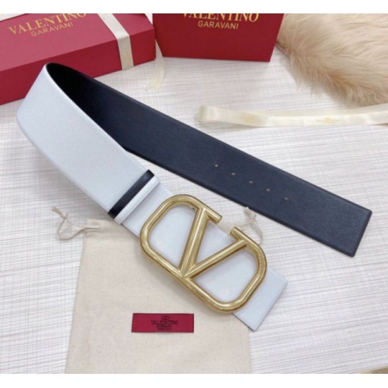 replica Valentino VLogo Cintura reversibile 70mm vitello bianca e nera qualità specchio Replica Perfette Valentino VLogo Cintura reversibile 70mm vitello bianca e nera imitazioni