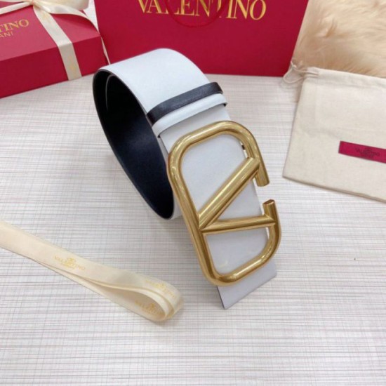 replica Valentino VLogo Cintura reversibile 70mm vitello bianca e nera qualità specchio Replica Perfette Valentino VLogo Cintura reversibile 70mm vitello bianca e nera imitazioni