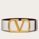 replica Valentino VLogo Cintura reversibile 70mm vitello bianca e nera qualità specchio Replica Perfette Valentino VLogo Cintura reversibile 70mm vitello bianca e nera imitazioni