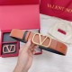 Pari replica Valentino VLogo Cintura reversibile 40mm vitello marrone e nera qualità specchio Replica Perfette Pari Valentino VLogo Cintura reversibile 40mm vitello marrone e nera imitazioni