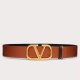 Pari replica Valentino VLogo Cintura reversibile 40mm vitello marrone e nera qualità specchio Replica Perfette Pari Valentino VLogo Cintura reversibile 40mm vitello marrone e nera imitazioni