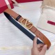 Pari replica Valentino VLogo Reversibile Cintura 30mm Marrone e Nero Vitello qualità specchio Replica Perfette Pari Valentino VLogo Reversibile Cintura 30mm Marrone e Nero Vitello imitazioni