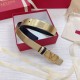 Valentino VLogo Cintura reversibile 30mm vitello nera e oro metallizzato Replica Replica Perfette Valentino VLogo Cintura reversibile 30mm vitello nera e oro metallizzato imitazioni