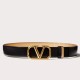 Valentino VLogo Cintura reversibile 30mm vitello nera e oro metallizzato Replica Replica Perfette Valentino VLogo Cintura reversibile 30mm vitello nera e oro metallizzato imitazioni