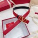 Valentino VLogo Cintura Reversibile 30mm Nero e Rosso Vitello Replica Replica Perfette Valentino VLogo Cintura Reversibile 30mm Nero e Rosso Vitello imitazioni