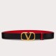 Valentino VLogo Cintura Reversibile 30mm Nero e Rosso Vitello Replica Replica Perfette Valentino VLogo Cintura Reversibile 30mm Nero e Rosso Vitello imitazioni