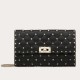 Replica Valentino Rockstud Spike Chain Clutch Nero Agnello Riproduzione Fedele Valentino Rockstud Spike Chain Clutch Nero Agnello imitazioni