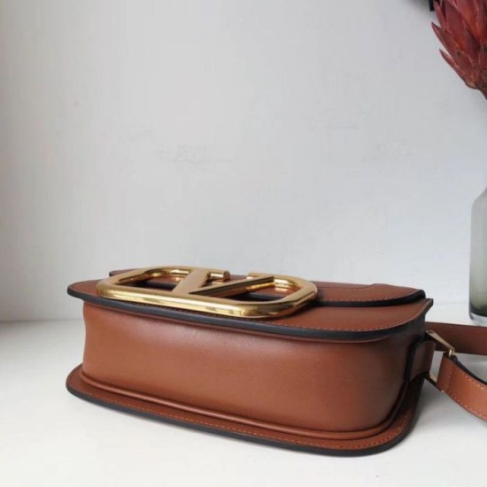 Replica Valentino Supervee Crossbody Borsa Marrone Riproduzione Fedele Valentino Supervee Crossbody Borsa Marrone imitazioni