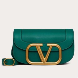 Riproduzione Fedele fedele Valentino Supervee Crossbody Borsa Verde imitazioni