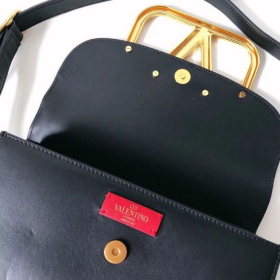 Replica Valentino Supervee Crossbody Borsa Nero Riproduzione Fedele Valentino Supervee Crossbody Borsa Nero imitazioni