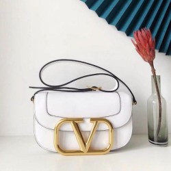 Riproduzione Fedele Valentino Supervee Crossbody Borsa Bianco imitazioni