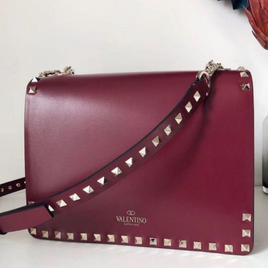 Replica fedele Valentino Rockstud Crossbody Borse Imitazioni Rosso Vitello Riproduzione Fedele fedele Valentino Rockstud Crossbody Borse Imitazioni Rosso Vitello imitazioni