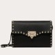 Replica Valentino Rockstud Piccolo Crossbody Borsa Nero Granulato Riproduzione Fedele Valentino Rockstud Piccolo Crossbody Borsa Nero Granulato imitazioni