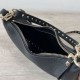 Valentino Rockstud Piccolo Hobo Bora Pari replica Nero vitello granata qualità specchio Replica Perfette Valentino Rockstud Piccolo Hobo Bora Pari Nero vitello granata imitazioni