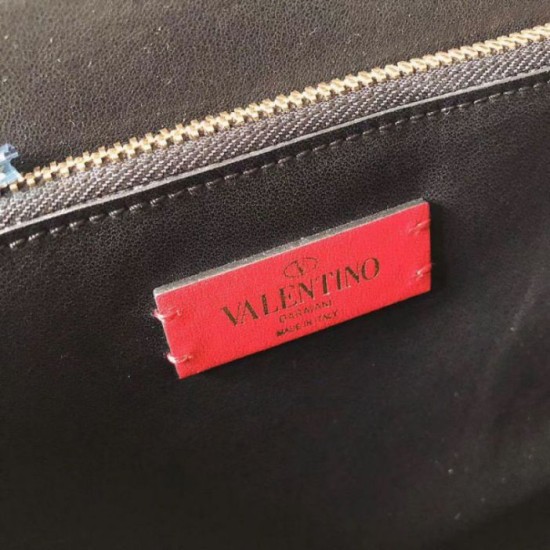 Replica Valentino Piccolo Vring HandBorsa Nero Buffalo Riproduzione Fedele Valentino Piccolo Vring HandBorsa Nero Buffalo imitazioni