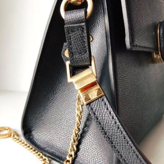 Replica Valentino Piccolo Vsling HandBorse Firmate Nero Vitello Granato Riproduzione Fedele Valentino Piccolo Vsling HandBorse Firmate Replica Nero Vitello Granato imitazioni