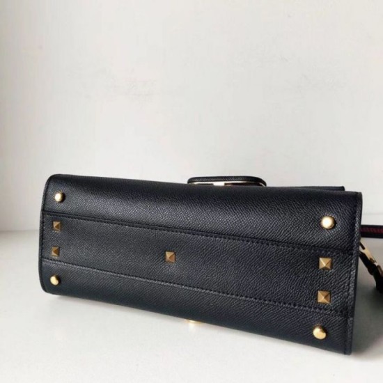 Replica Valentino Piccolo Vsling HandBorse Firmate Nero Vitello Granato Riproduzione Fedele Valentino Piccolo Vsling HandBorse Firmate Replica Nero Vitello Granato imitazioni