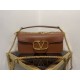 Replica Perfette Valentino Loco Grande Borsa A Tracolla Marrone Vitello imitazioni
